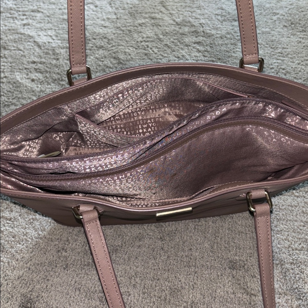 Elegant kate spade mauve Tote Bag - Picture 3 of 6